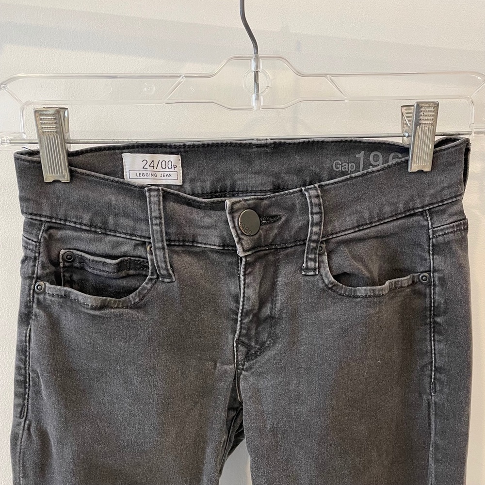 Faded Black Skinny Jeans Gap 00P